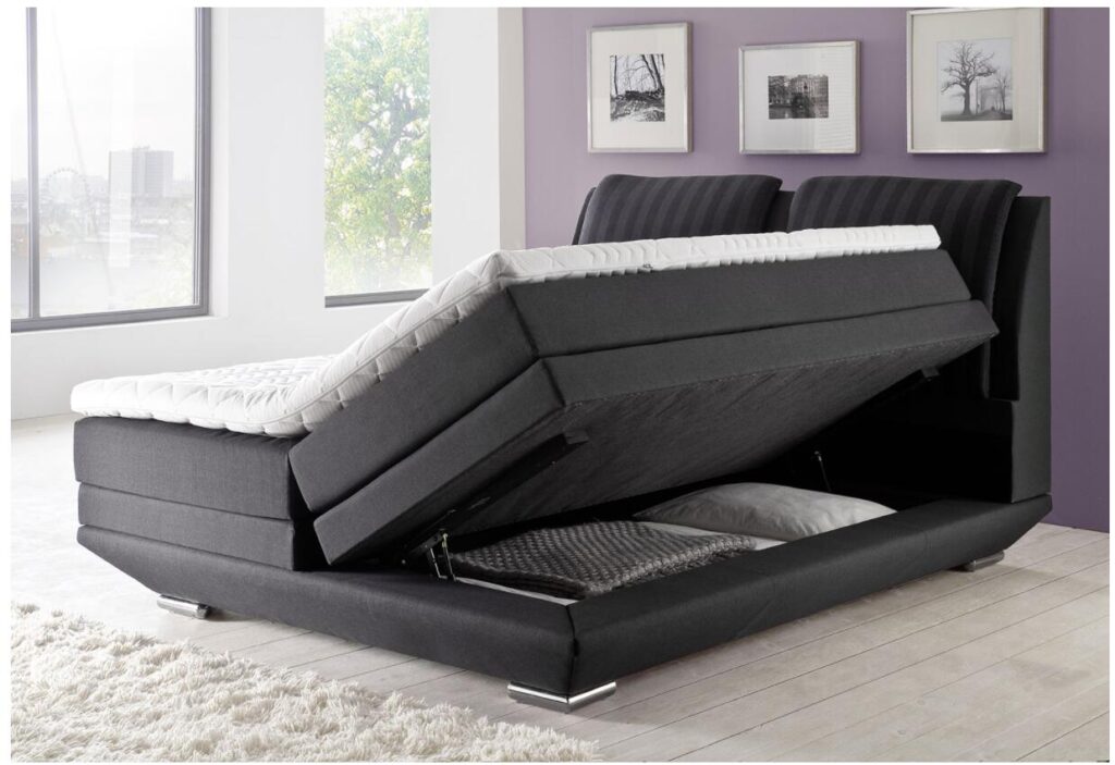 Box spring bed with bed box 1